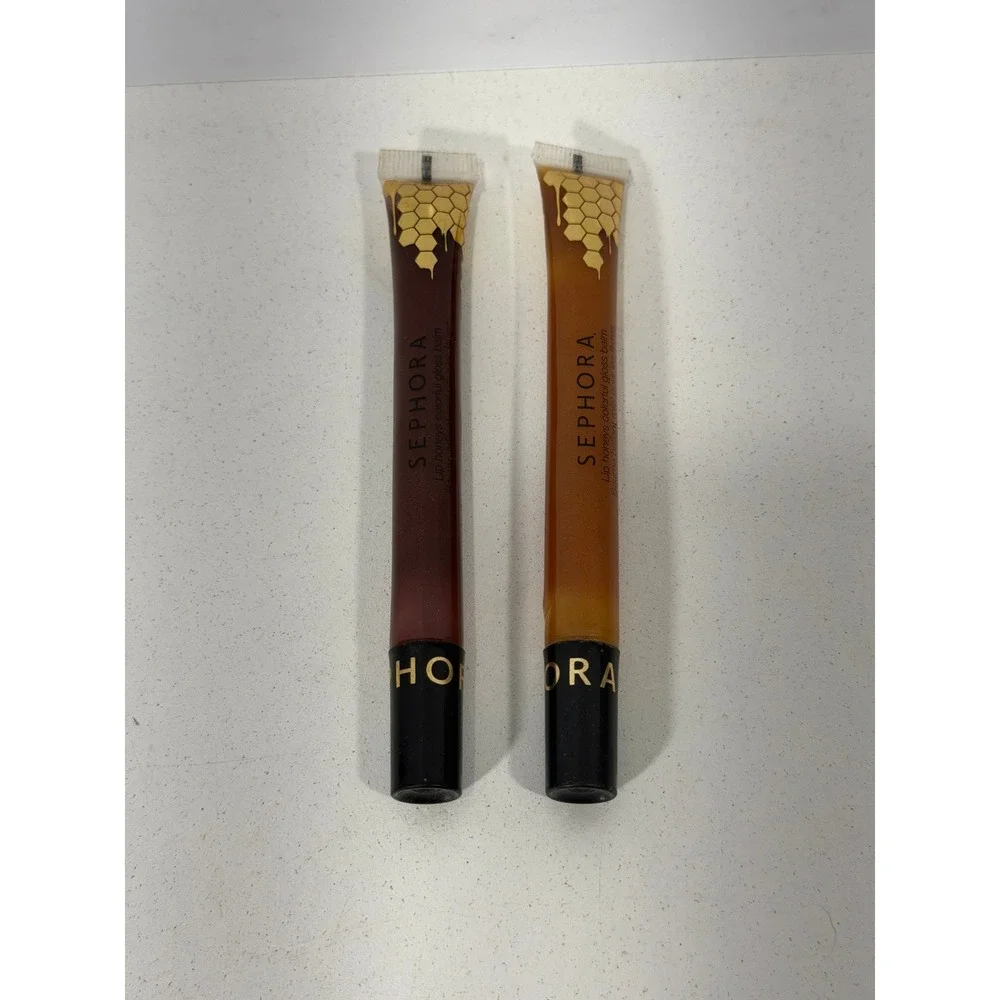 Sephora Lip Honeys Colorful Gloss Balm blackberry & Wildflower 0.32oz duo 2 set